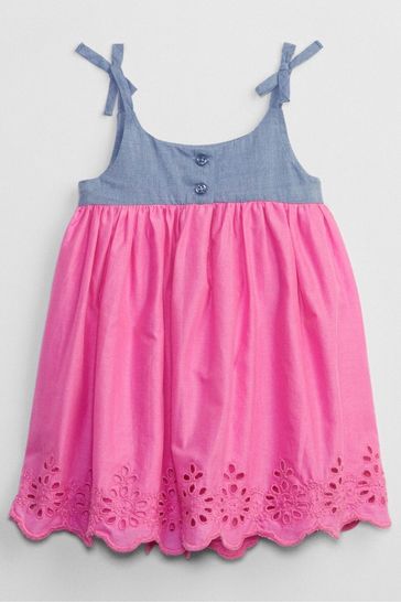 Gap Pink Eyelet Dress