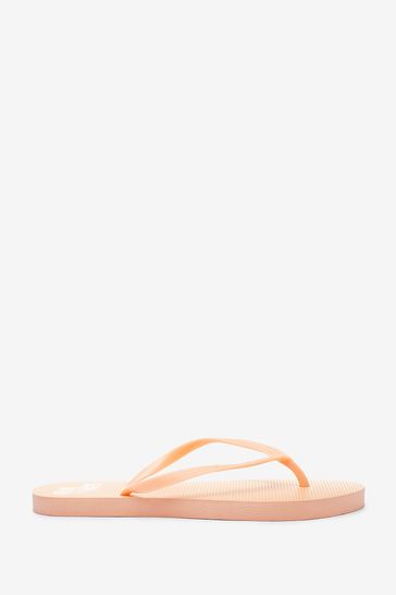 Gap Orange Print Flip Flops