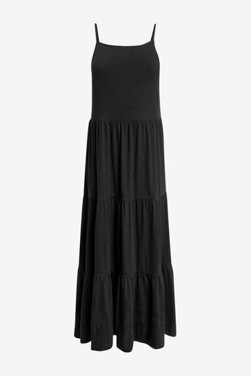 Gap tiered maxi best sale dress