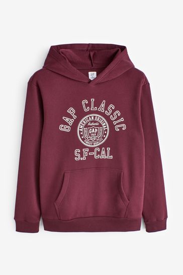 Gap hoodie deals maroon