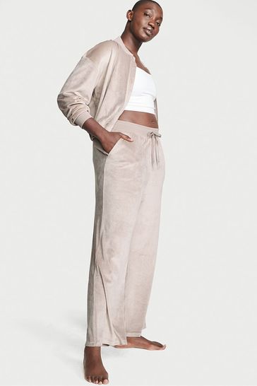 Velour wide leg sale joggers
