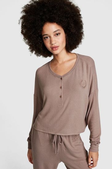 Victoria s Secret PINK Cosy Long Sleeve Sleep Shirt Victoria s