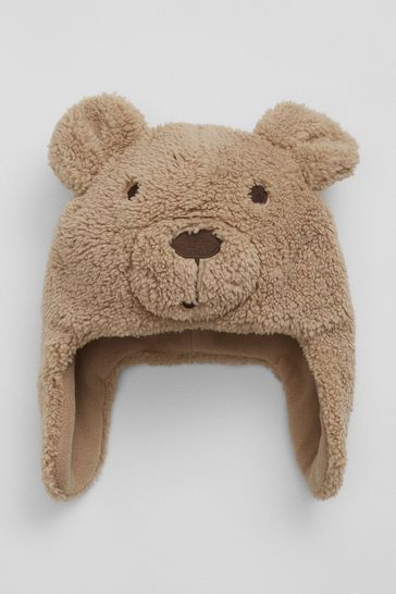 Gap Brown Toddlers Cosy Brannan Bear Trapper Hat