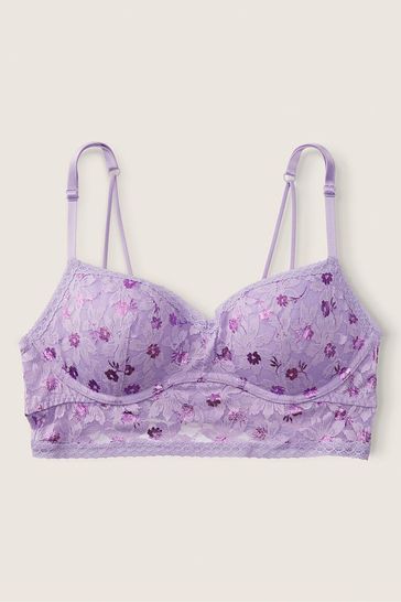 Buy Victoria's Secret Valiant Purple Floral Lightly Lined Full Cup Bra from  Next Hungary