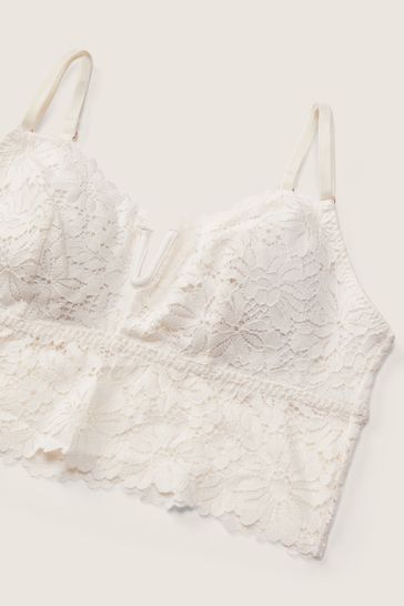 White longline bralette clearance