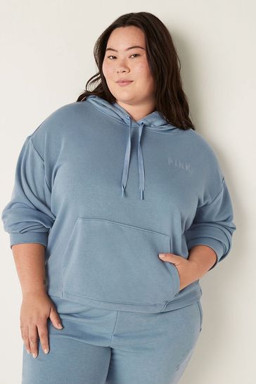 Victoria's Secret PINK Chalk Blue Soft French Terry Hoodie