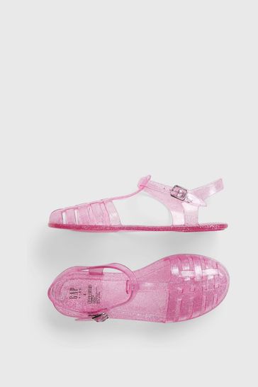 Target | Shoes | Pink Glitter Jelly Sandals | Poshmark
