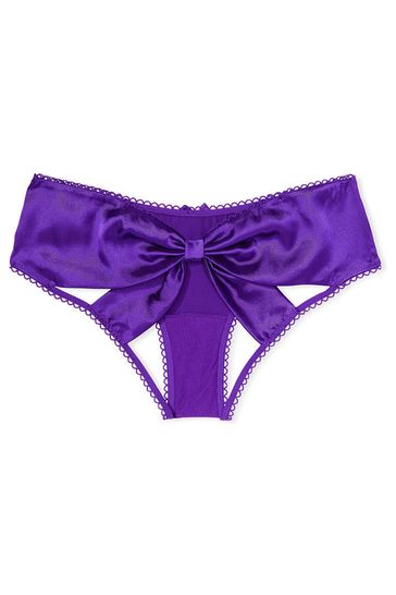 Victoria's Secret Very Sexy Satin Bow Cutout Open Back Knickers