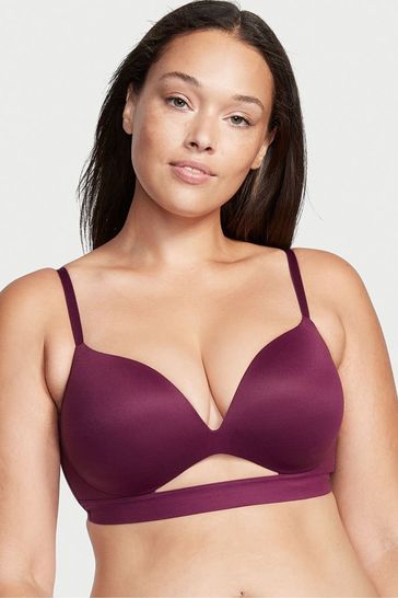 Victoria's Secret Burgundy Purple Incredible Smooth Non Wired Push Up Bra