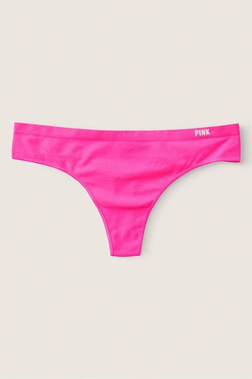 Victoria's Secret PINK Atomic Pink Seamless Thong Knickers