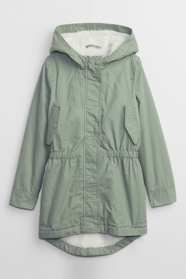 Gap Green Utility Parka Coat
