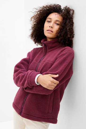 Mauve shop sherpa jacket