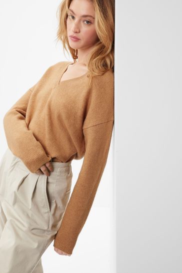 Gap Brown Forever Cosy V Neck Jumper