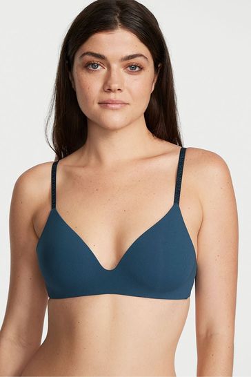 Victoria's Secret Midnight Sea Blue Smooth Lightly Lined Non Wired T-Shirt Bra