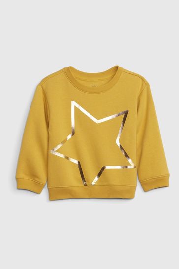 Yellow star sweatshirt shop