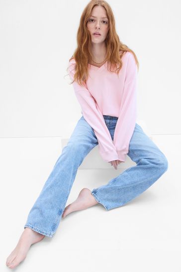 Gap v store neck jumper womens