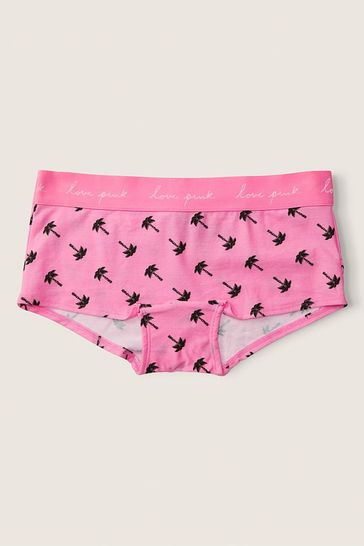Victoria's Secret PINK Dreamy Pink Logo Boyshort Underwear