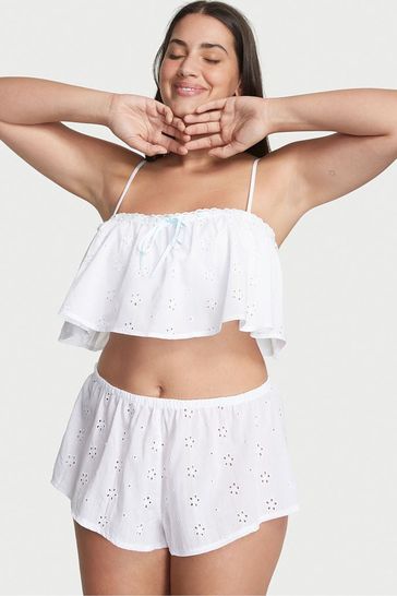 Victoria's Secret White Lace Cami Pyjama Set