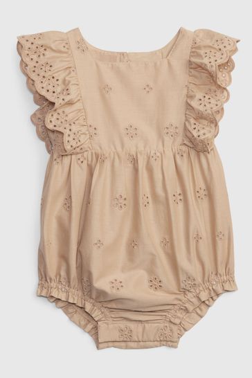 Ruffle outlet baby romper