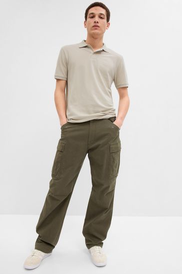 Cargo pants sale with polo shirt