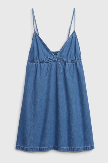 Gap sleeveless denim dress top