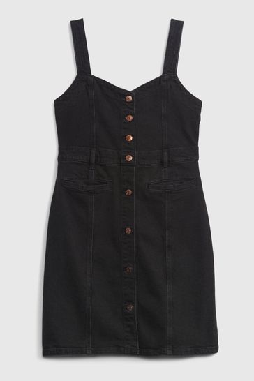 Gap button discount front dress