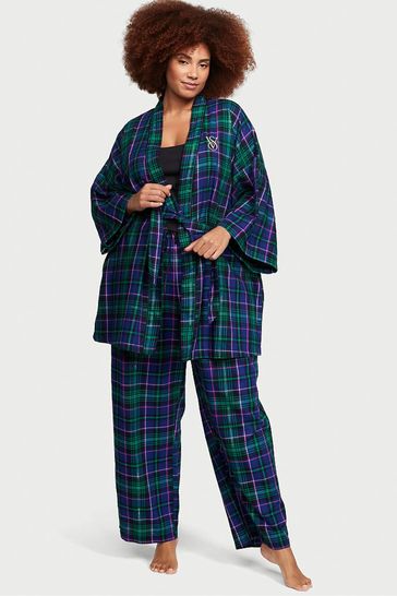 Blue tartan store pyjamas
