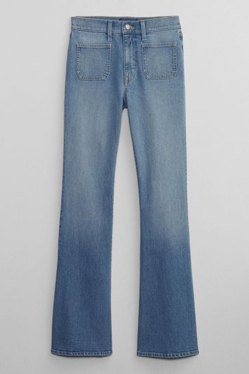 Buy Gap High Waisted 70's Flare Jeans from the Gap online shop