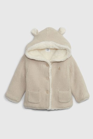 Lined sweater coat sales