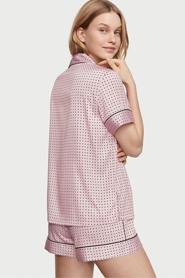 White satin sales short pyjamas