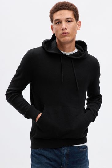 Long sleeve on sale black hoodie