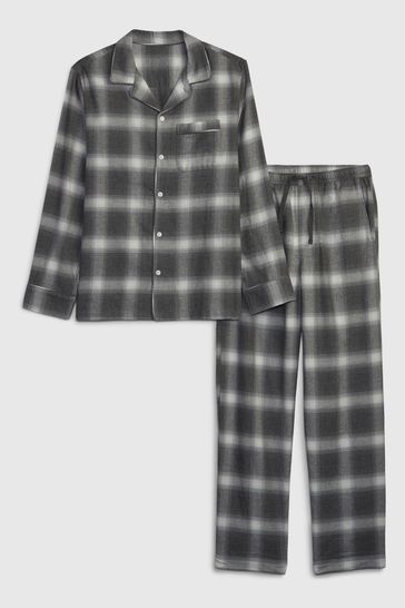 Buy Gap Flannel Check Family Christmas Long Sleeve Pyjama Shirt