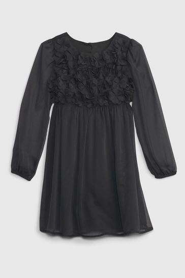 Black long sleeve deals dress for girls