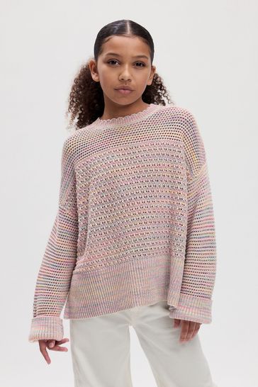 Buy Gap Crochet Long Sleeve Jumper 4 13yrs from the Gap online shop
