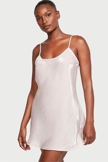 Victoria s Secret Grey Lilac Purple Organza Mini Slip Dress