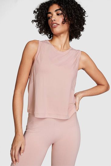 Victoria's Secret PINK Wanna Be Pink Drapey Muscle Tank Top