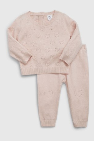 Buy Gap Heart Knit Jumper and Jogger Set from the Gap online shop
