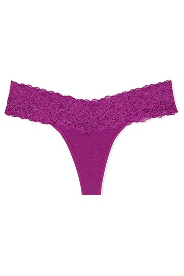 Buy Victorias Secret Lace Waist Thong Knickers From The Victorias