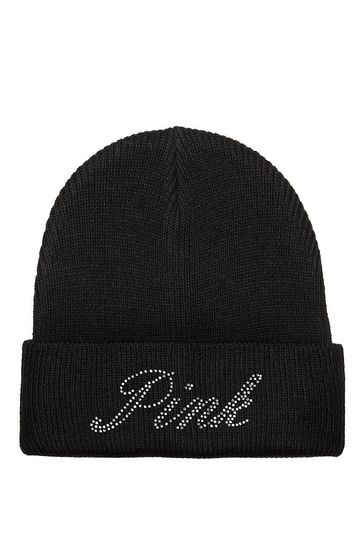 Pink beanie cheap victoria's secret