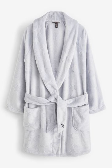 Short fluffy outlet dressing gown