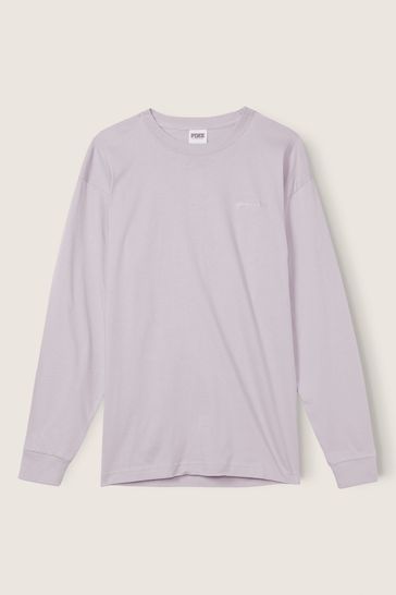 Victoria's Secret PINK Mist Purple Long Sleeve T-Shirt