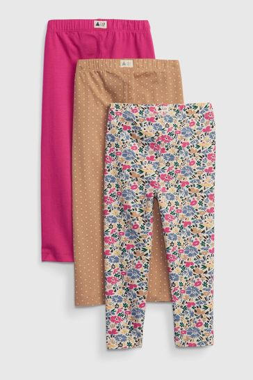 Buy Gap Organic Cotton Mix and Match Leggings 3-Pack from the Gap