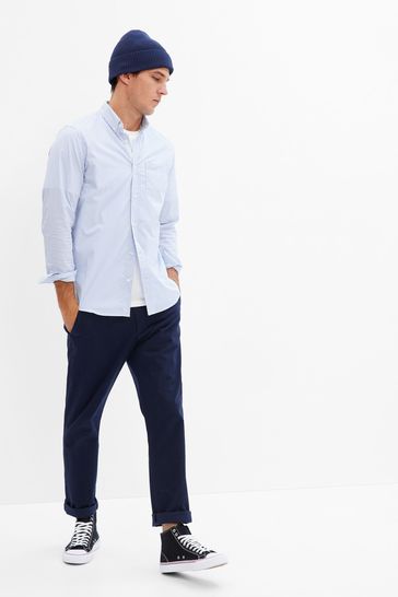Gap standard fit stretch hot sale shirt
