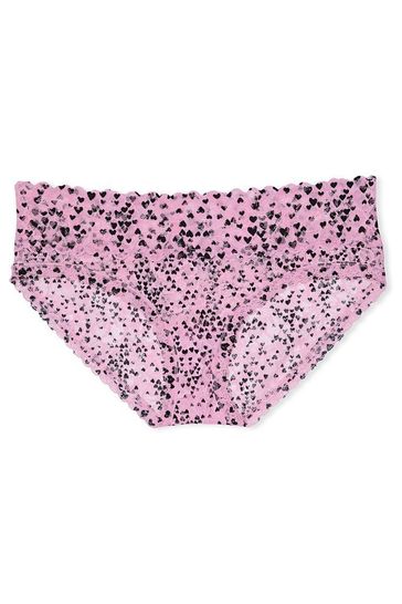 Victoria's Secret Pink Flora Tiny Hearts Lacie Hiphugger Panty