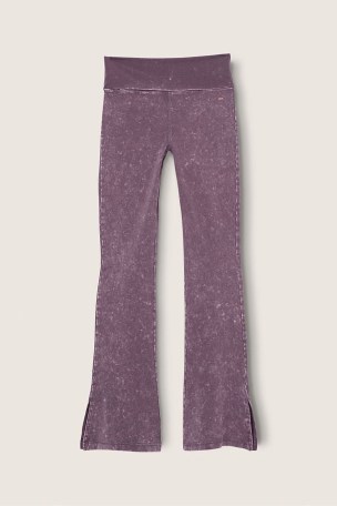 Victoria's Secret PINK Mauve Quartz Purple Foldover Flare Legging