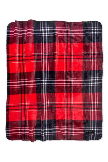 Victoria s Secret PINK Plaid Sherpa Blanket