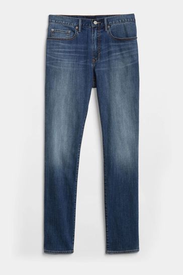 Gap Dark Wash Blue Soft Wear Slim Jeans