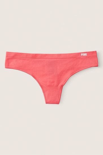 Victoria's Secret PINK Sunkissed Pink Seamless Thong Knickers