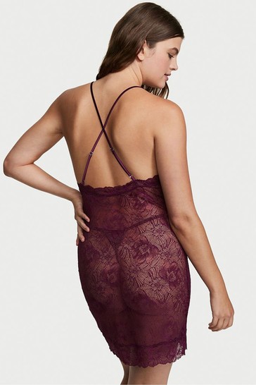 Topshop burgundy lace dress 2025
