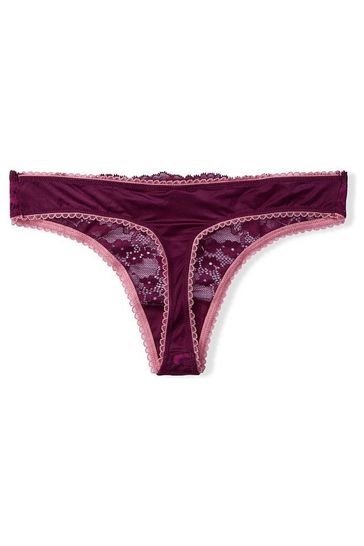 Buy Victoria's Secret Lace Thong Knickers from the Victoria's Secret UK  online shop